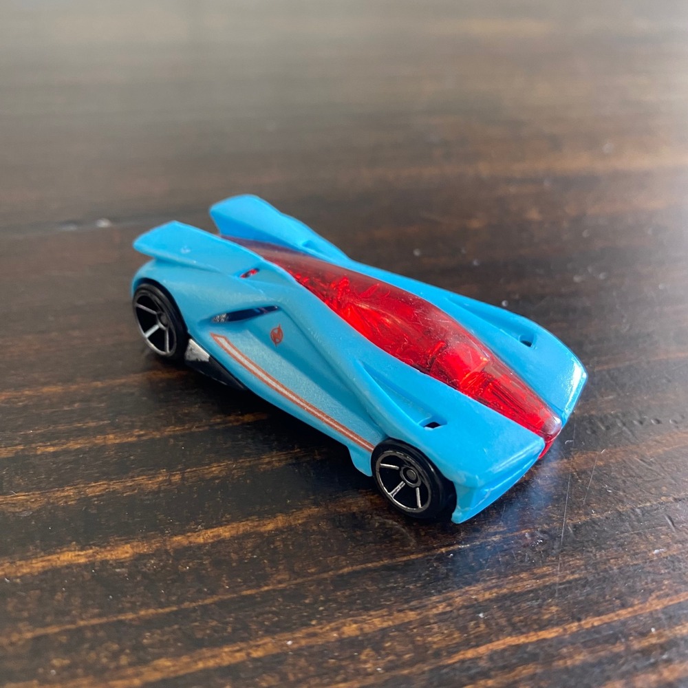 Hot Wheels Anthracite Acceleracers Light Blue‎ Mystery Models Diecast Car G8125